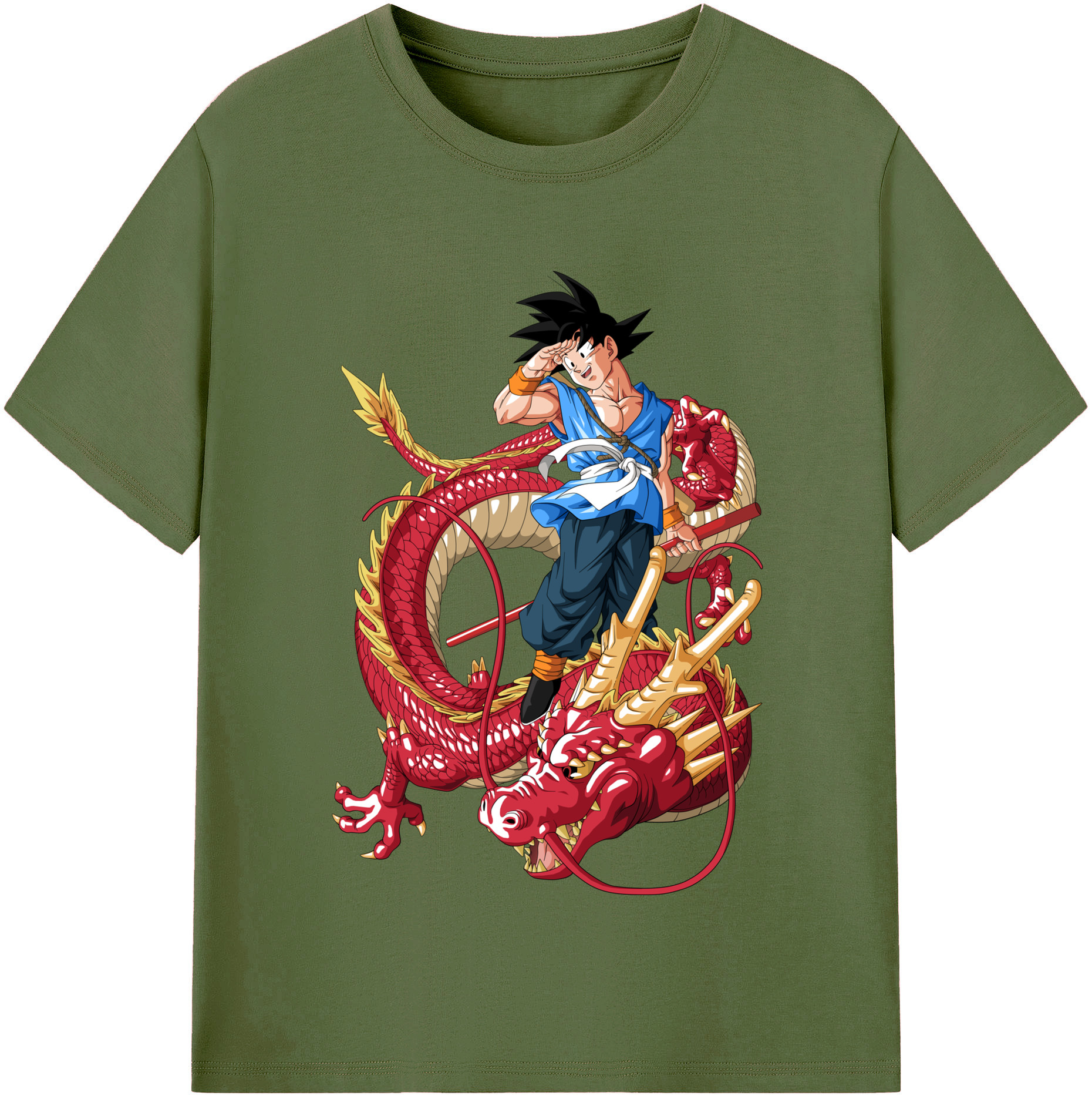 （画像用） ドラゴンボール 孫悟空（そん ごくう）Son Goku カカロット DRAGON BALL Kakarotto 綿100％半袖Tシャツ（フロントプリント）